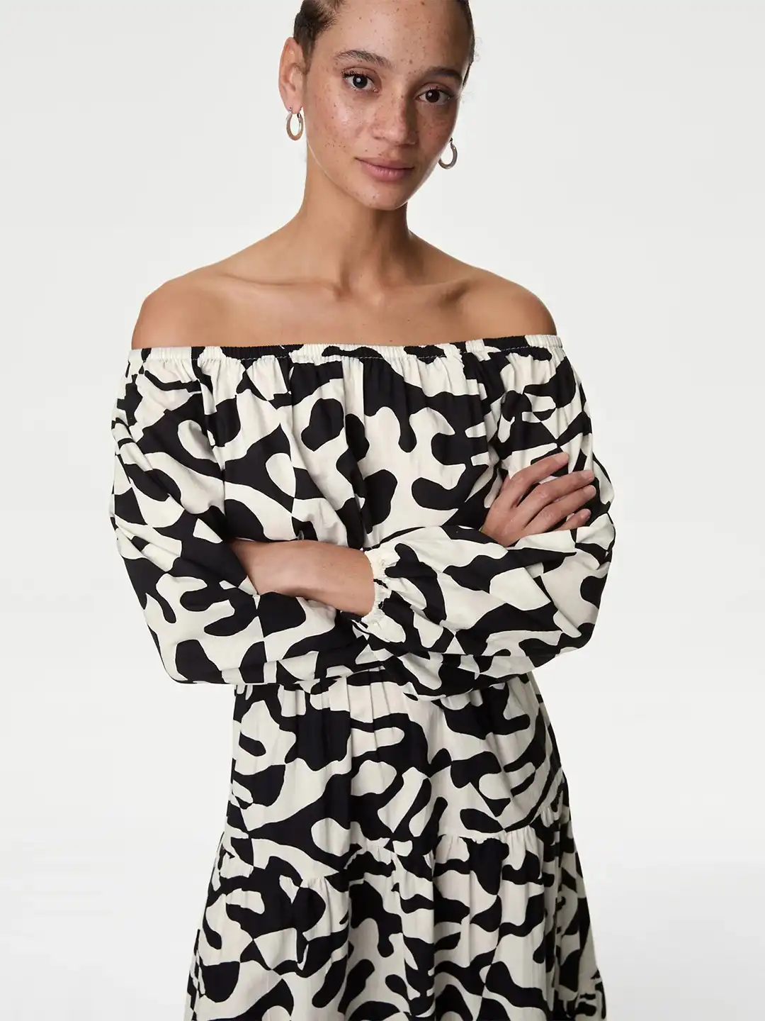marks and spencer beach dress Printed V-Neck Midaxi Beach Dress