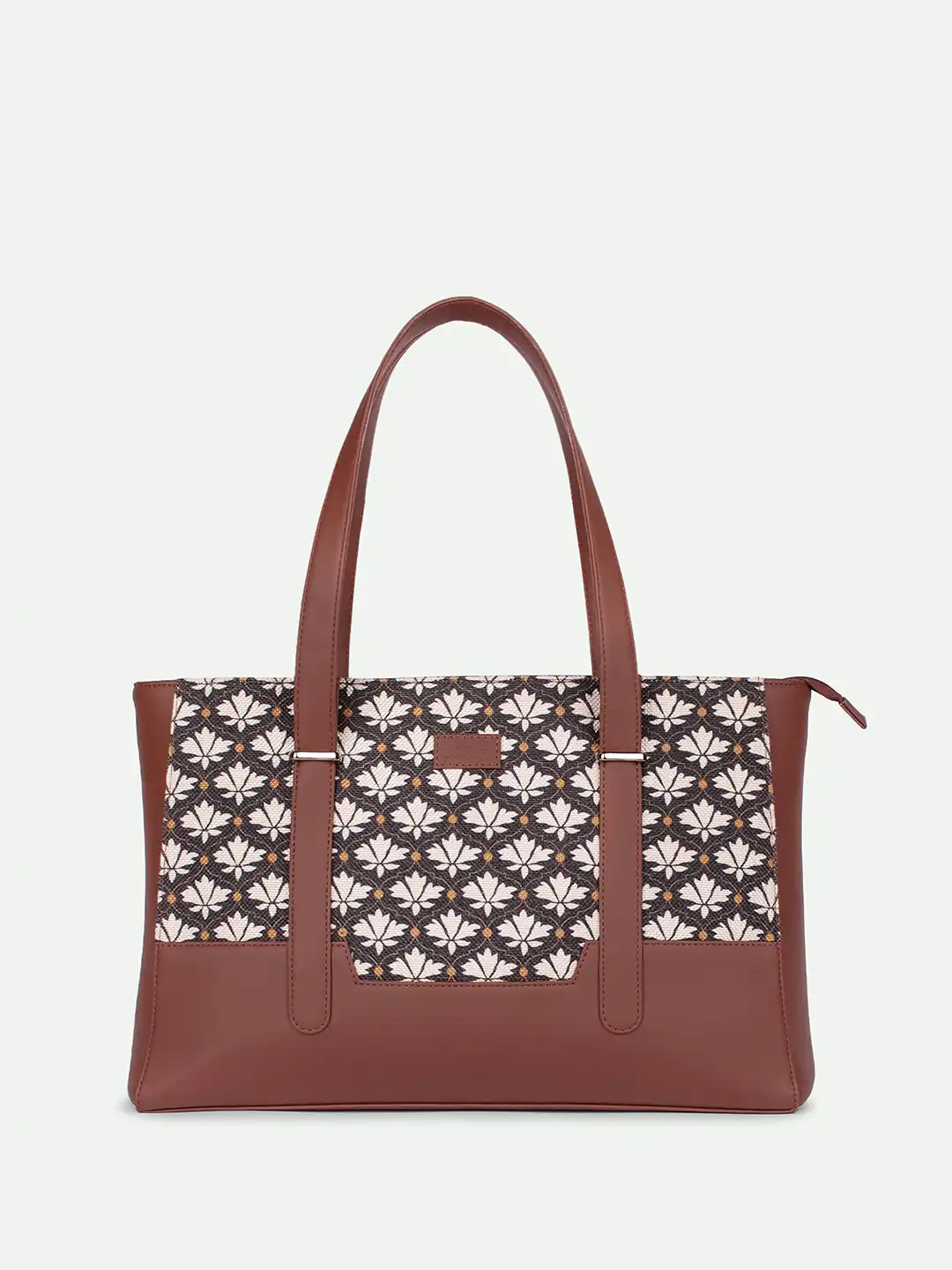 Buy ZOUK Bidri Kaiser Printed Structured Tote Bag - Handbags for