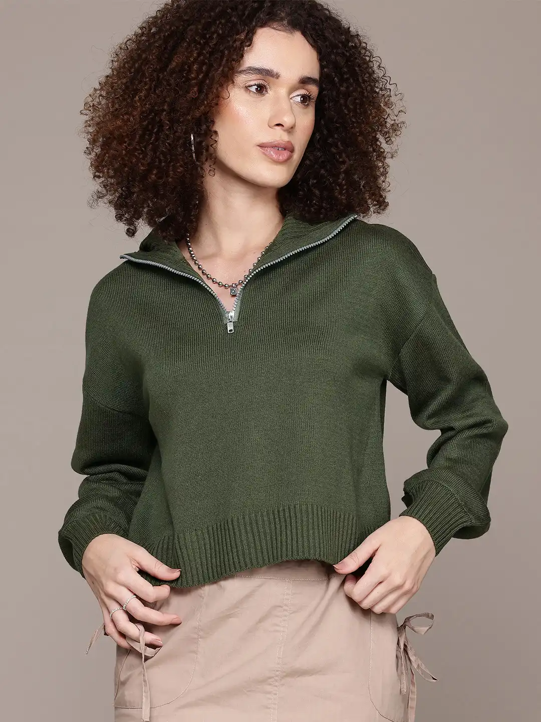 Buy The Roadster Lifestyle Co. Pure Acrylic Half-Zipper Pullover