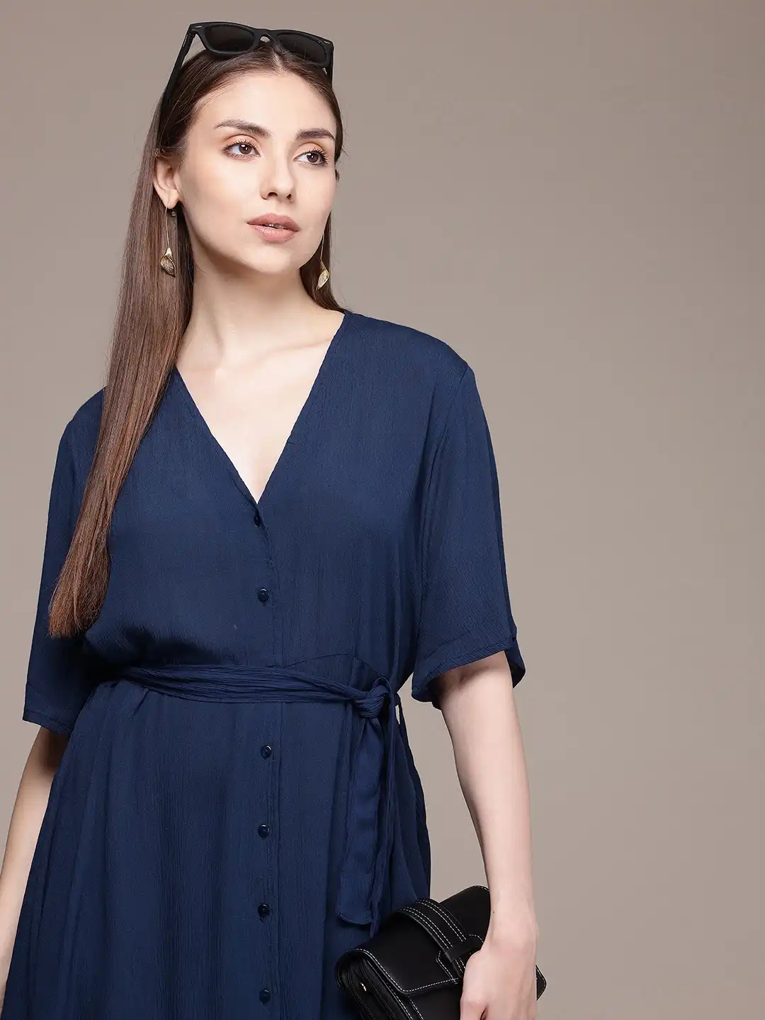 french connection blue shirt dress Shirt Dress