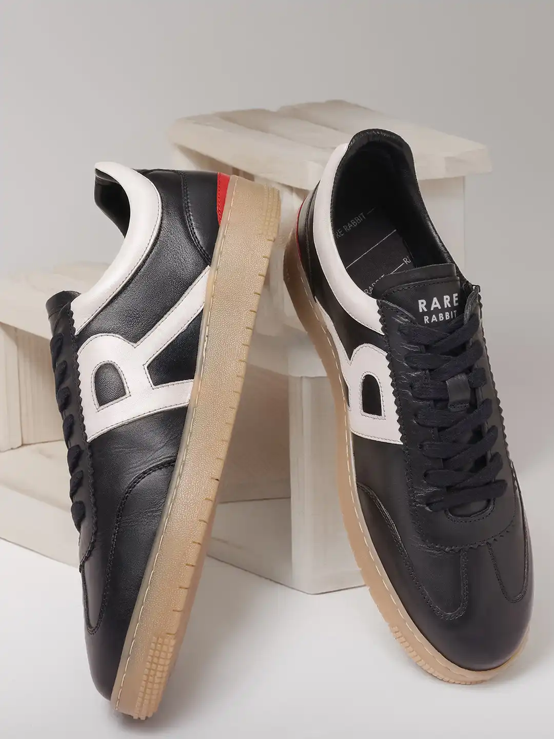 Buy RARE RABBIT Men Dorset Pro Colourblocked Leather Sneakers