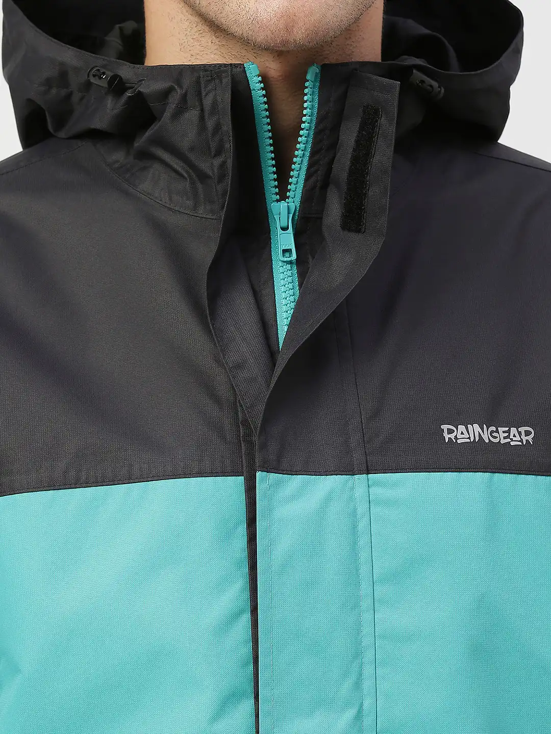 Buy Zeel Men Colorblocked Waterproof Rain Jacket - Rain Jacket for