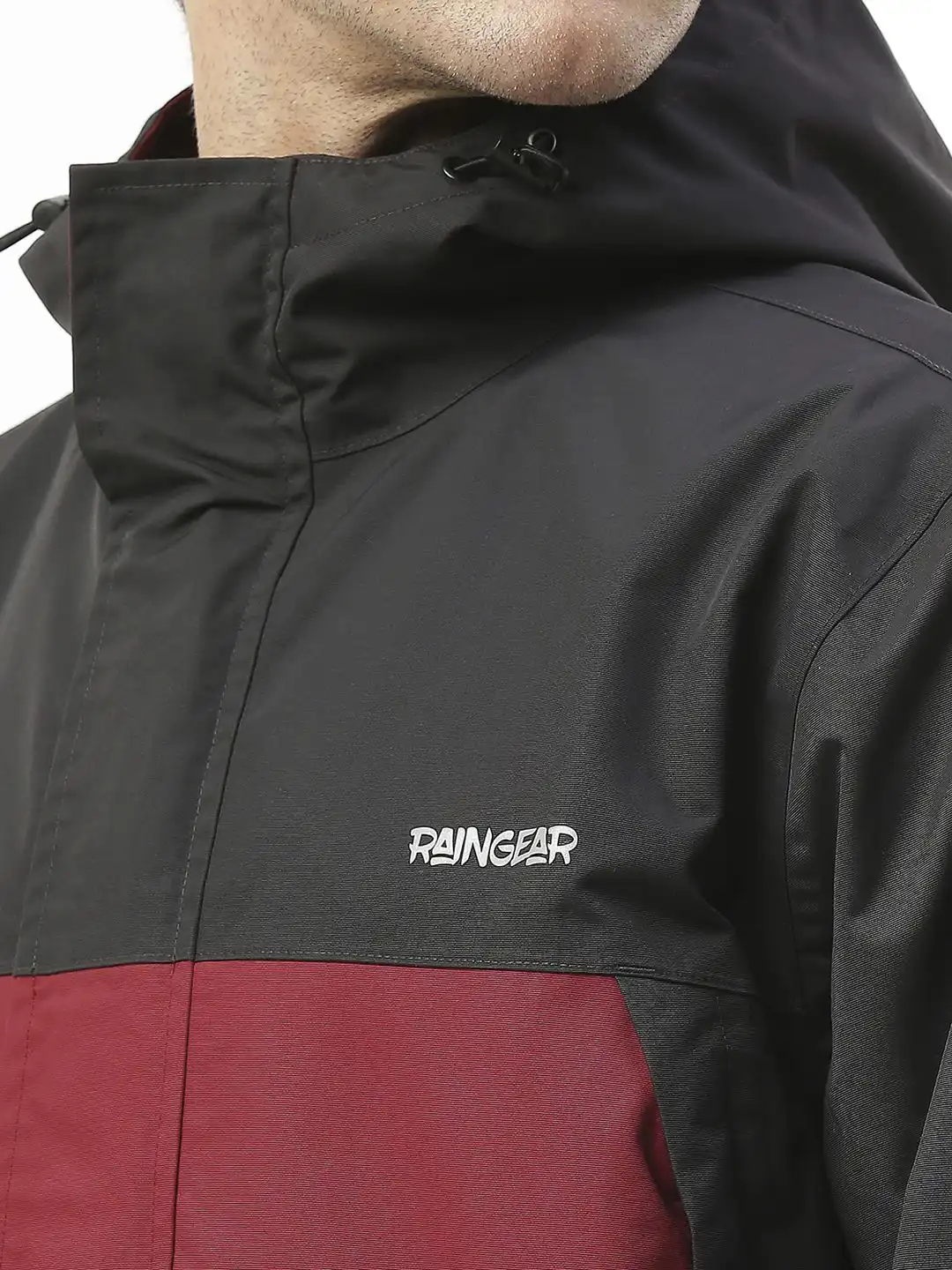 Buy Zeel Men Colorblocked Waterproof Rain Jacket - Rain Jacket for