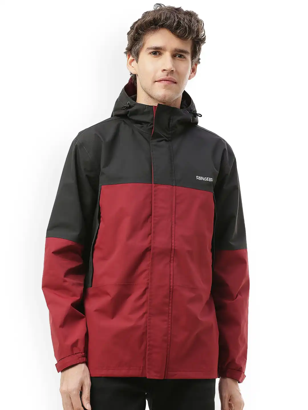 Buy Zeel Men Colorblocked Waterproof Rain Jacket - Rain Jacket for