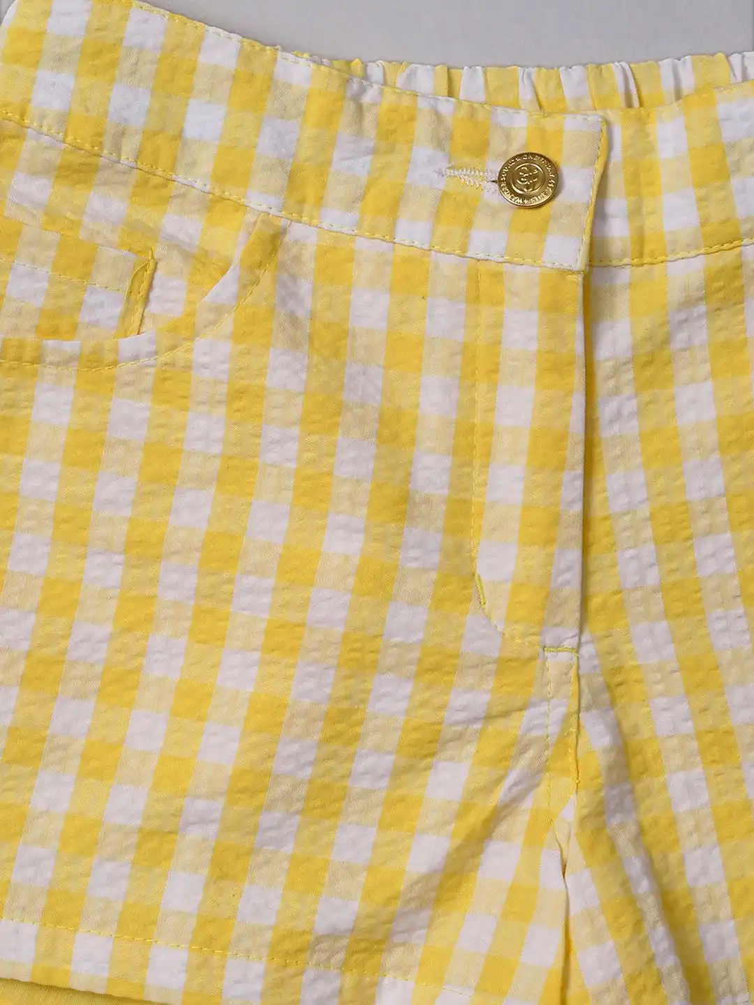Buy One Friday Girls Checked Regular Fit Hot Pants Shorts - Shorts