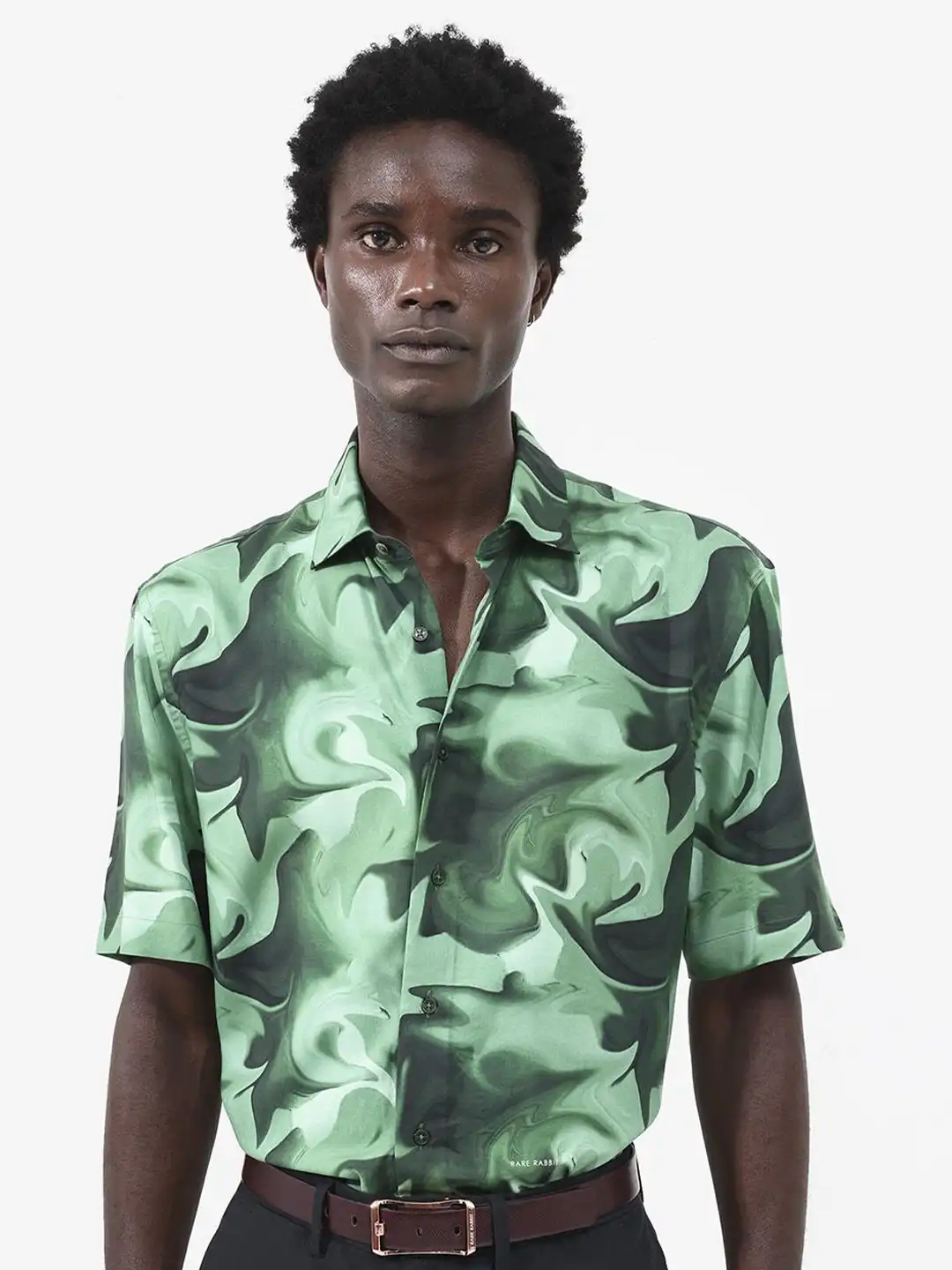 Buy RARE RABBIT Men Propus Boxy Abstract Printed Shirt - Shirts