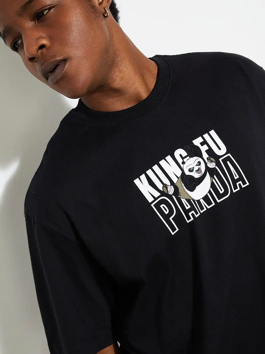 Buy max URB_N Men Oversized Kung Fu Panda Printed T-shirt