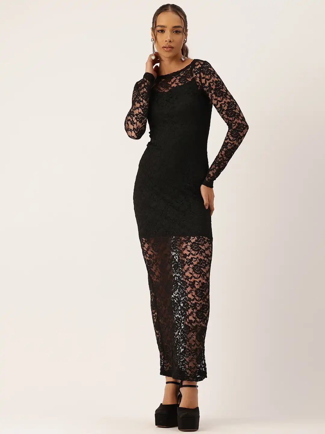 Buy bebe Lace Bodycon Midi Dress - Dresses for Women 29854916 | Myntra Buy bebe Lace Bodycon Midi Dress - Dresses for Women 29854916 | Myntra