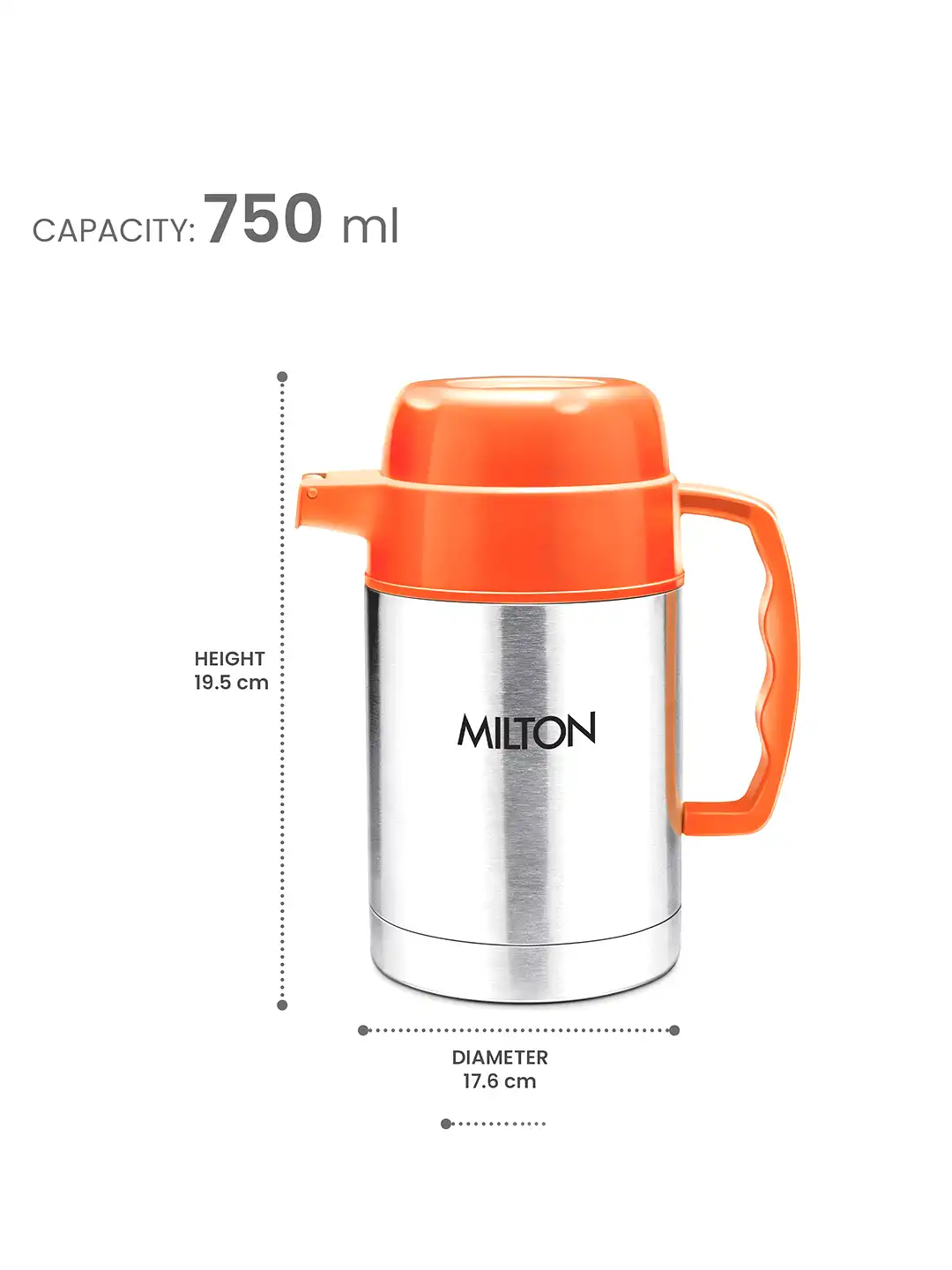 Buy Milton Dura 750 Orange Stainless Steel Tuff PU Insulated