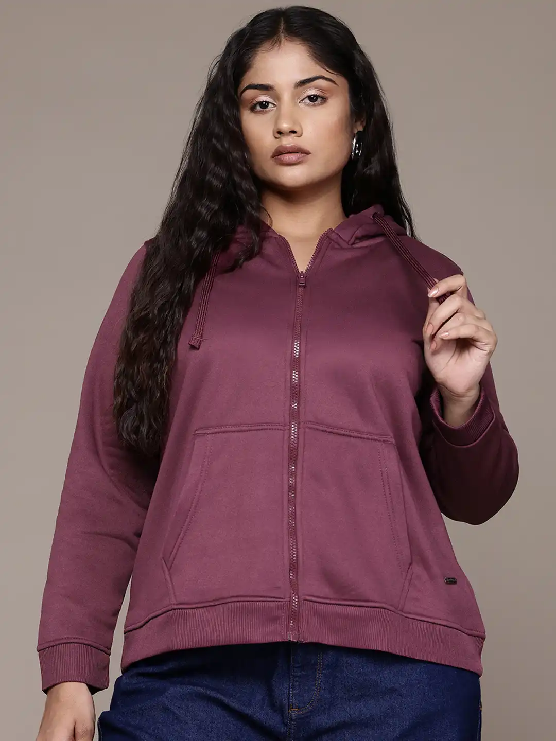 Hooded Sweatshirt Women's Plus Size Sweatshirts The Roadster Lifestyle Plus Size Hooded Sweatshirt