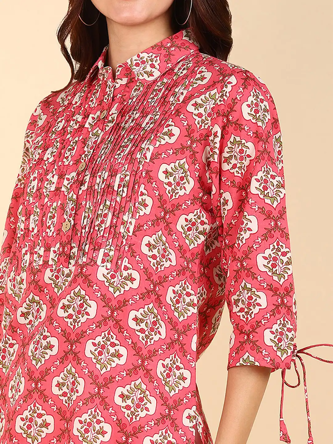 Buy House Of Zelena Floral Printed Maternity Zipless Feeding Kurti