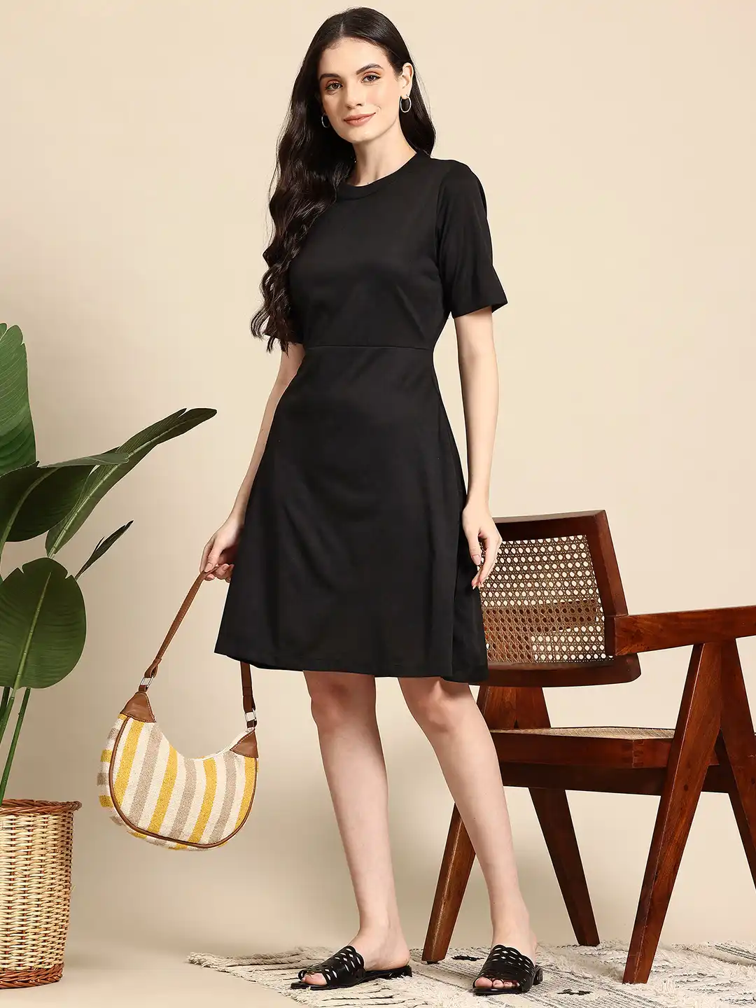 Buy Mast & Harbour Round Neck A-Line Dress - Dresses for Women 29931149 |  Myntra