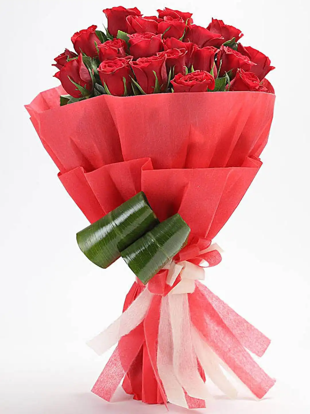 Buy fnp Red 20 Pieces Roses Fresh Flowers Bouquet - Fresh Flowers