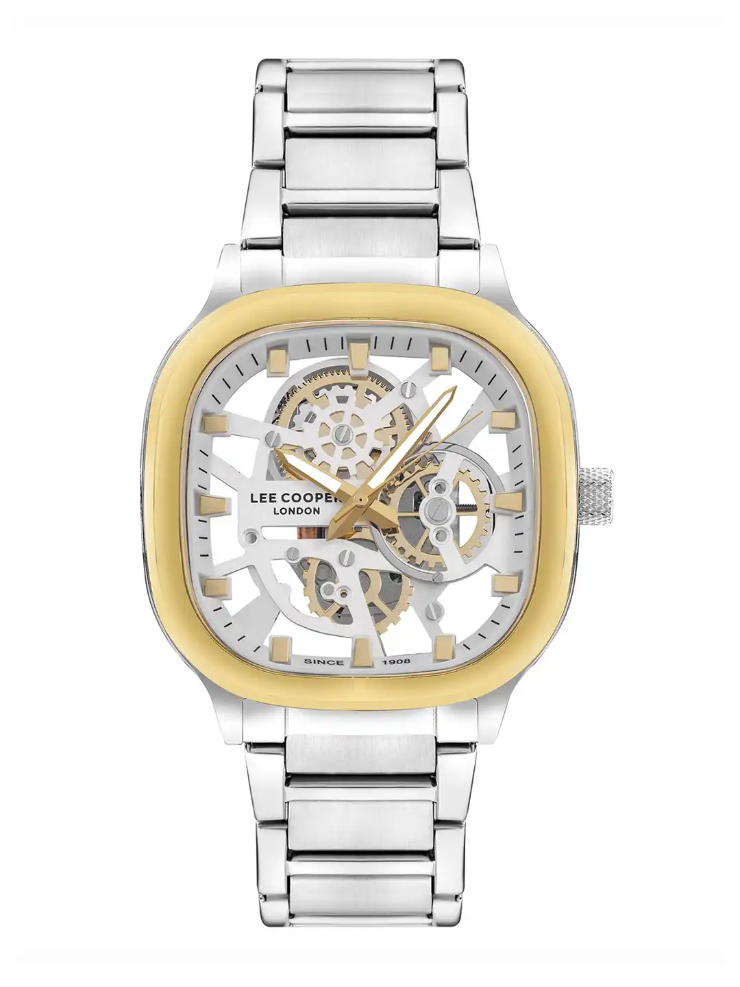 Buy Lee Cooper Men Skeleton Dial & Bracelet Style Straps Analogue