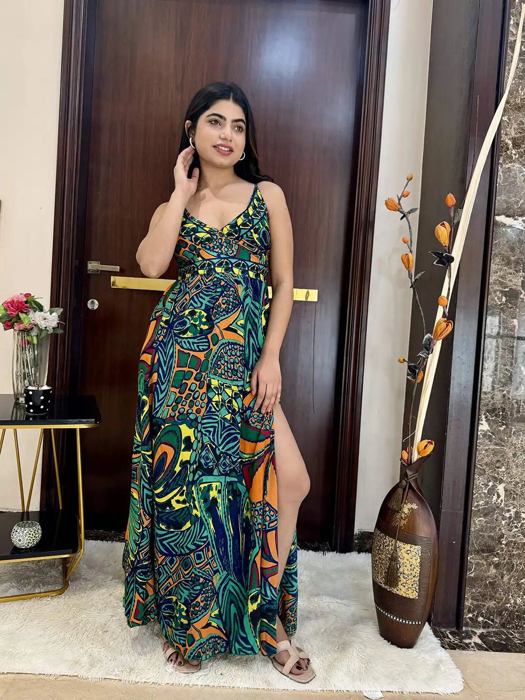 green lace slip dress Emerald Green Midi Slip
