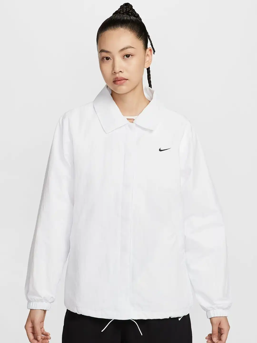 ジャケット・アウター FIFTEEN LOVE ~NKzip white~ (U:nity size) Buy Men's Winter Jacket, White, NYC USA Print, Zipper Closure (IN