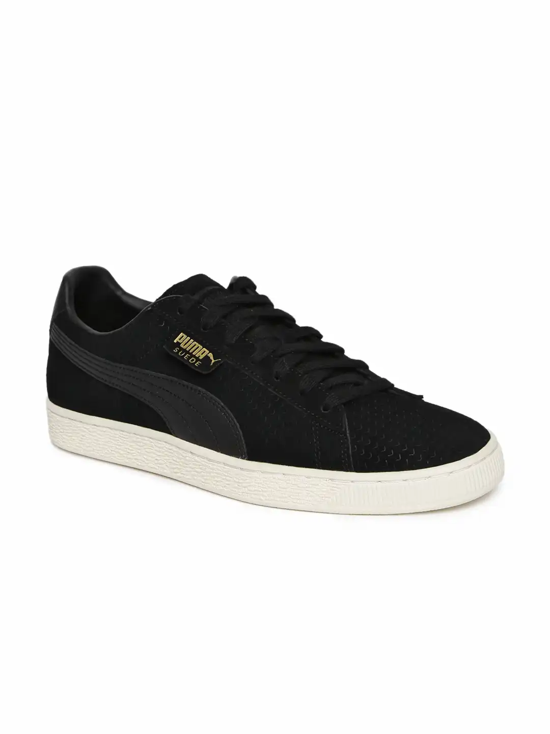 Buy Puma Men Black Suede Classic Perforation Sneakers - Casual
