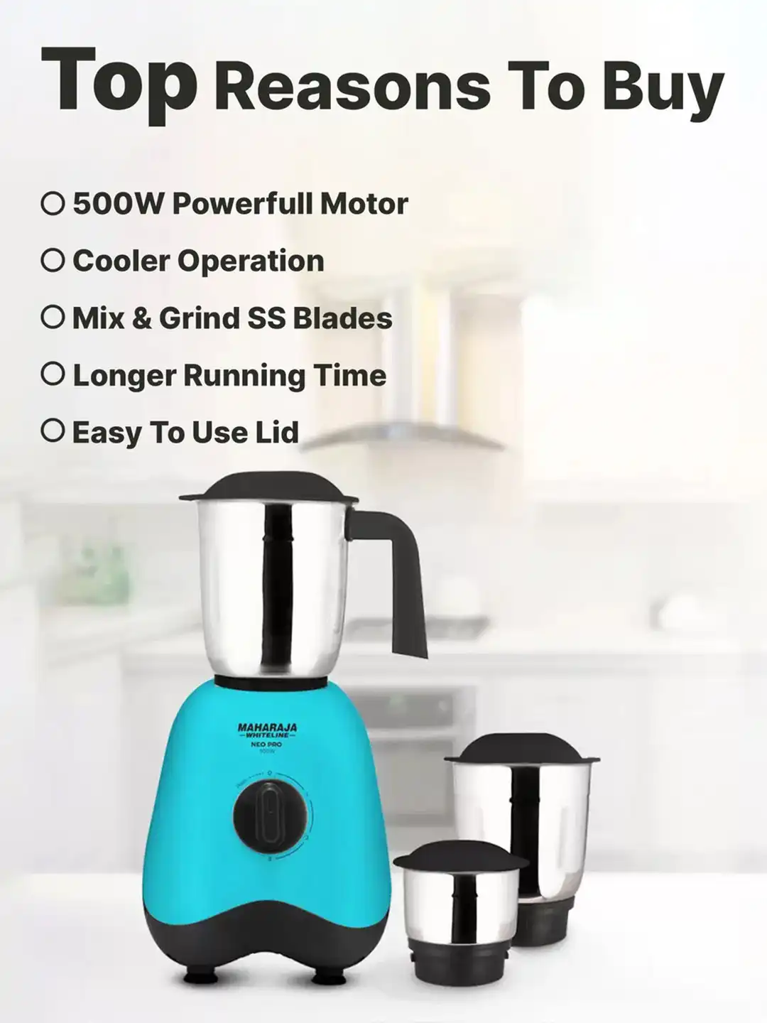 Buy Maharaja Whiteline Livo Classic_ MX-250 White Stainless Steel