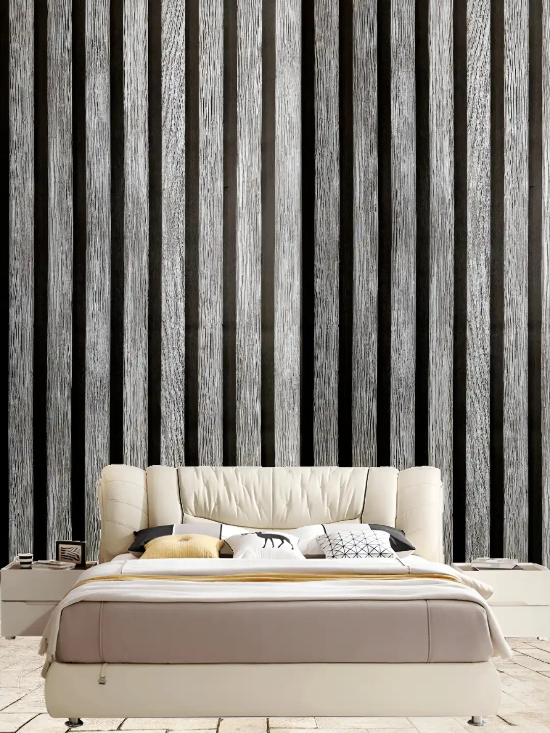 Buy Asian royal Black & Grey Printed Self Adhesive Wall Sticker