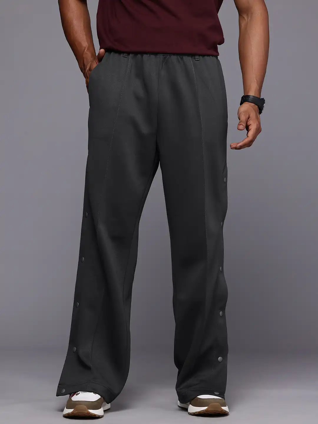 Buy ASICS Unisex Side Snap Button Outdoor Track Pants - Track