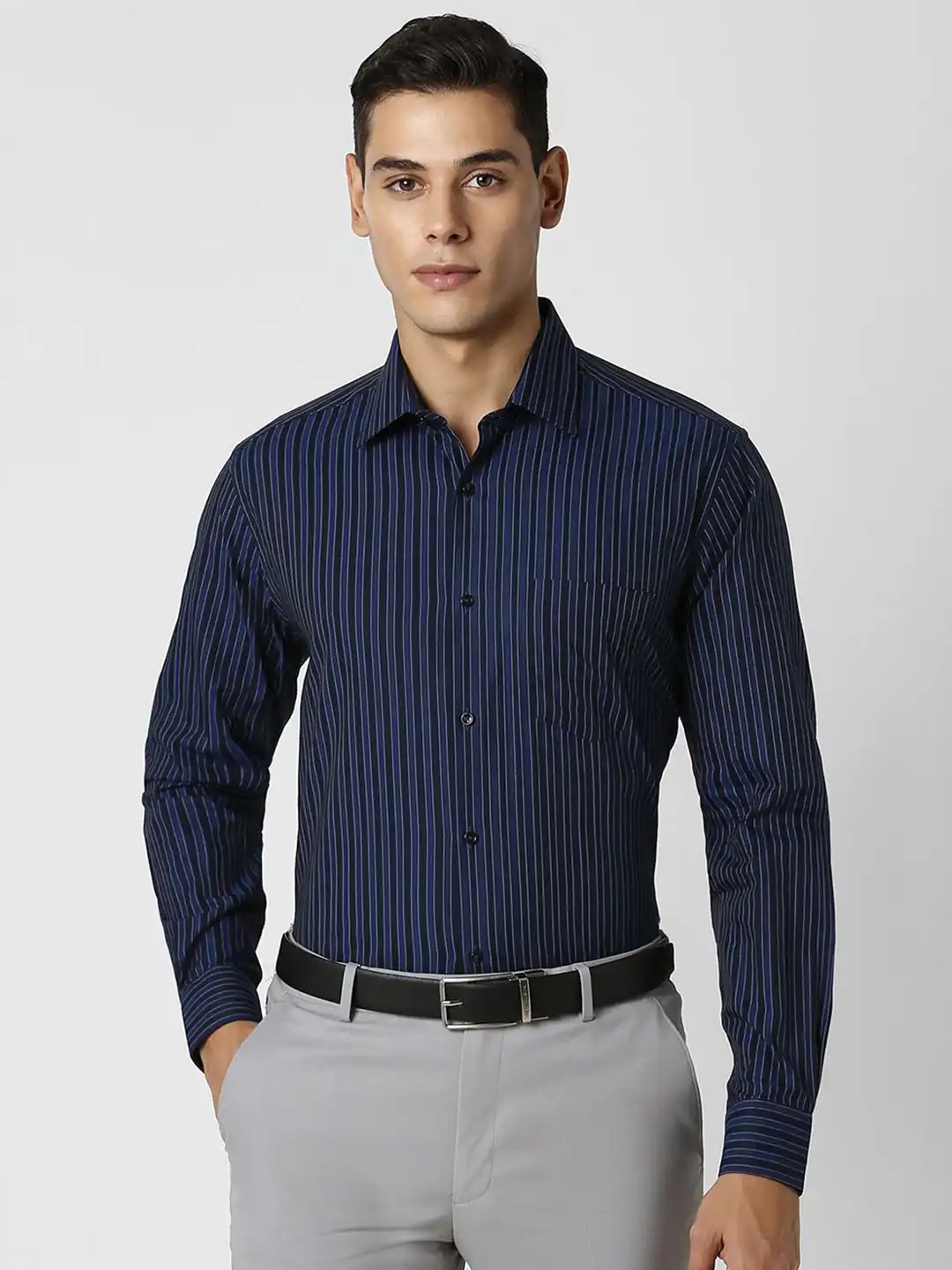 mty　ourslipuu Buy Van Heusen Men Vertical Striped Cotton Casual Shirt - Shirts