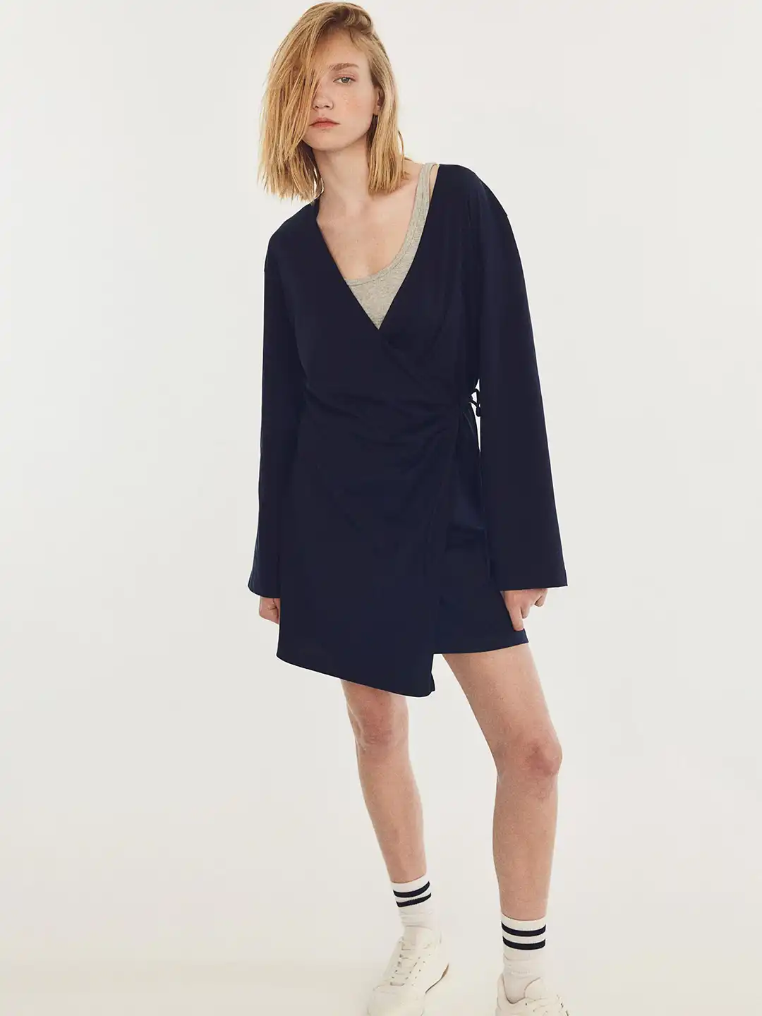 h&m jersey wrap dress H&M | Dresses | Hm Brown Tan Snake Print Jersey Wrap Dress