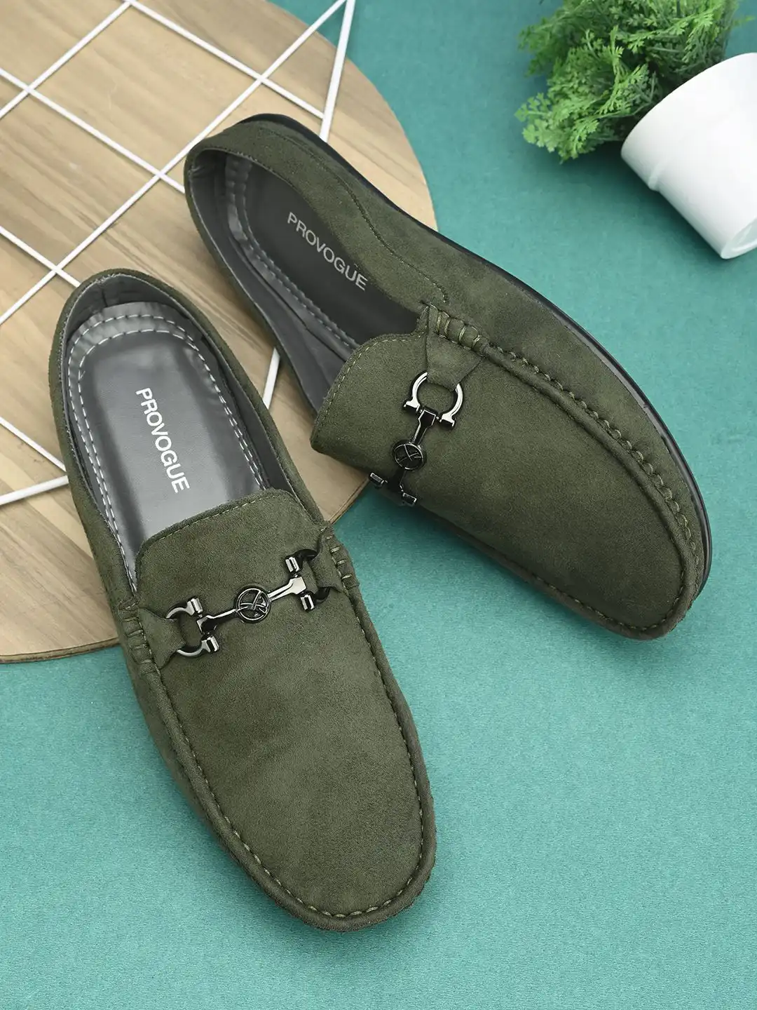 Buy Provogue Men Textured Suede Open Loafers - Casual Shoes for