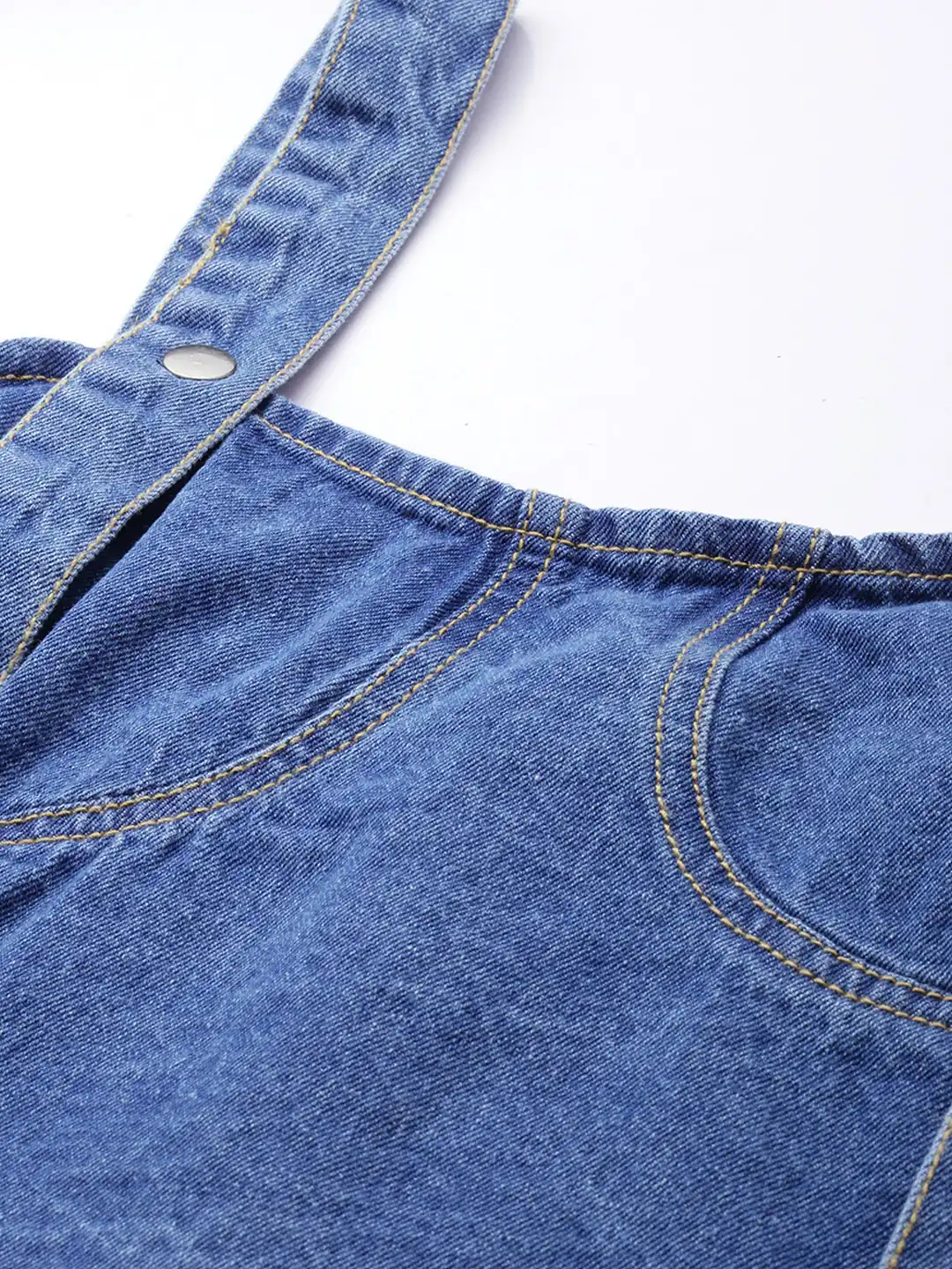 Buy The Roadster Life Co. Shoulder Straps Pure Cotton Denim Crop