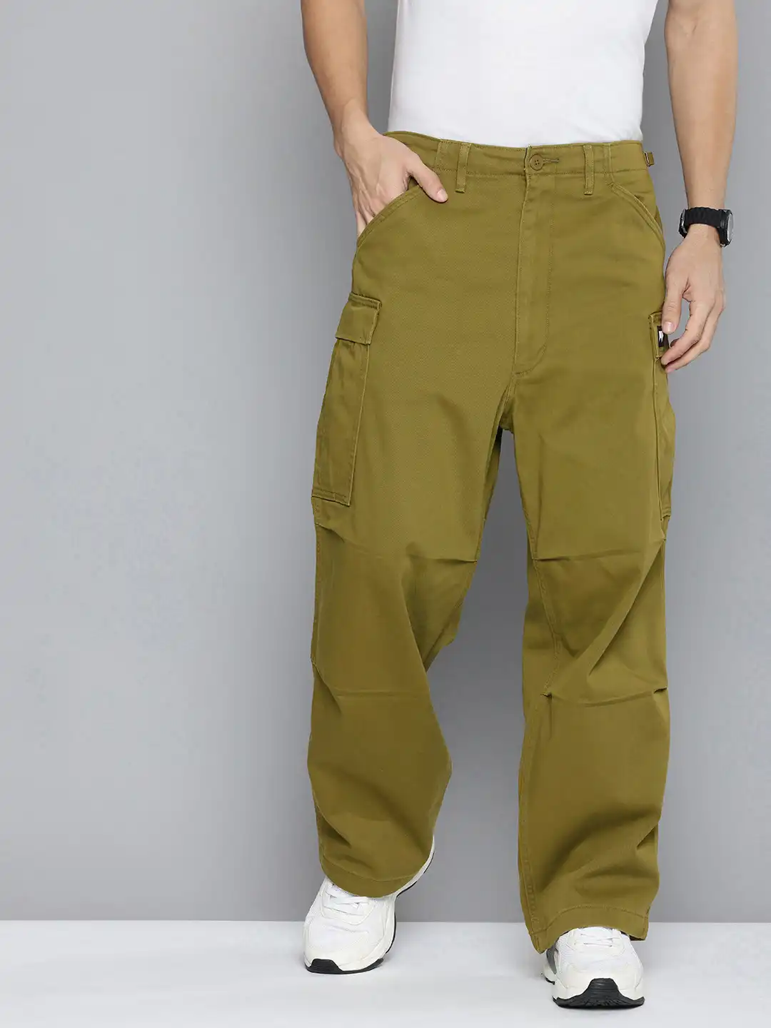 Buy Levis Men Loose Fit Cargo Chinos Trousers - Trousers for Men