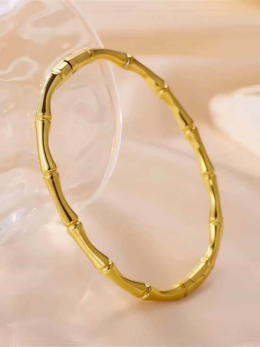Buy KARISHMA KREATIONS Gold-Plated Stainless Steel Bamboo Joint