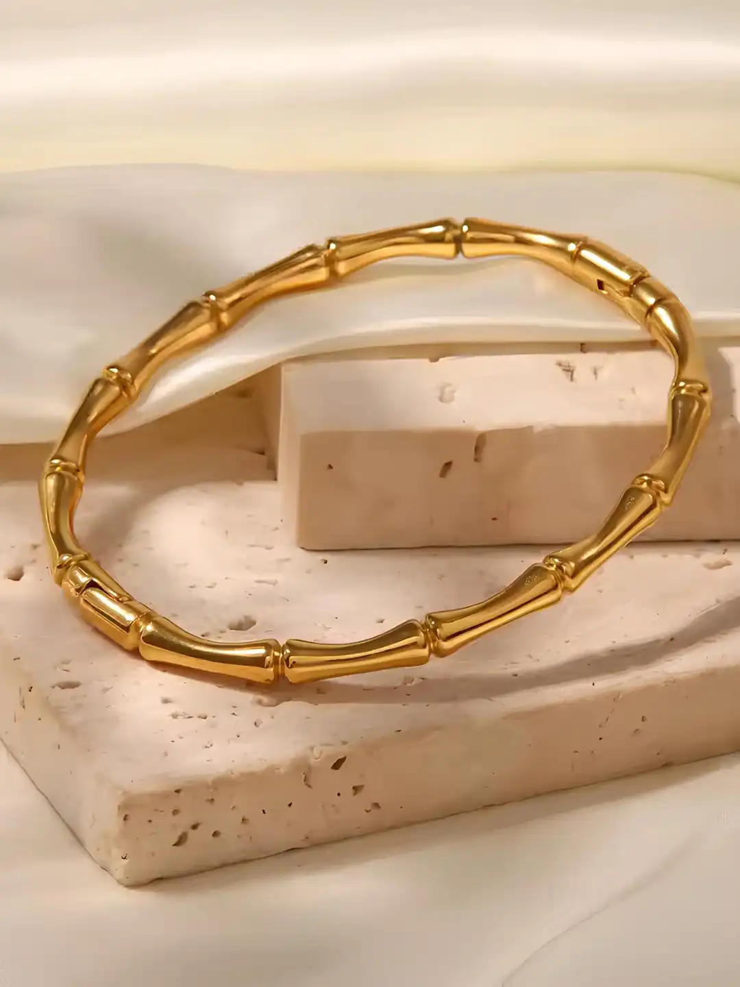 Buy KARISHMA KREATIONS Gold-Plated Stainless Steel Bamboo Joint