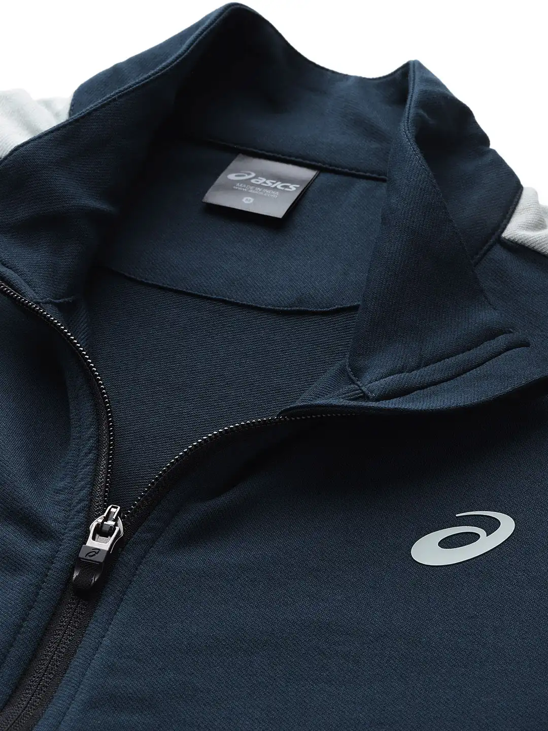 Buy ASICS Mock Collar Colorblocked Detail Sports Tracksuit