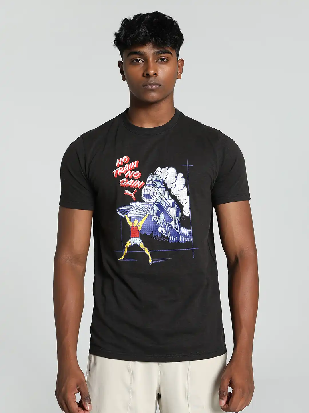 Buy Puma No Train No Gain Printed DryCell Training T-shirt