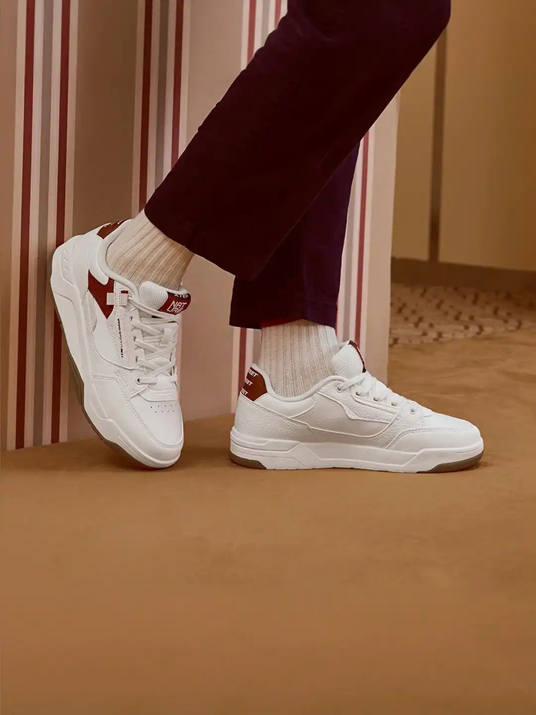 Buy Xtep Men Colourblocked Classic Sneakers - Casual Shoes for Men