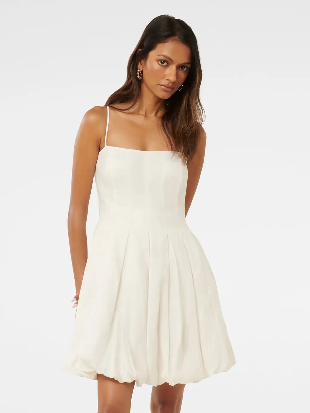 Buy Forever New Women Solid Shoulder Straps Sleeveless Linen Mini Fit & Flare Dress - Dresses for Women 30266801 | Myntra Buy Forever New Women Solid Shoulder Straps Sleeveless Linen Mini Fit & Flare Dress - Dresses for Women 30266801 | Myntra