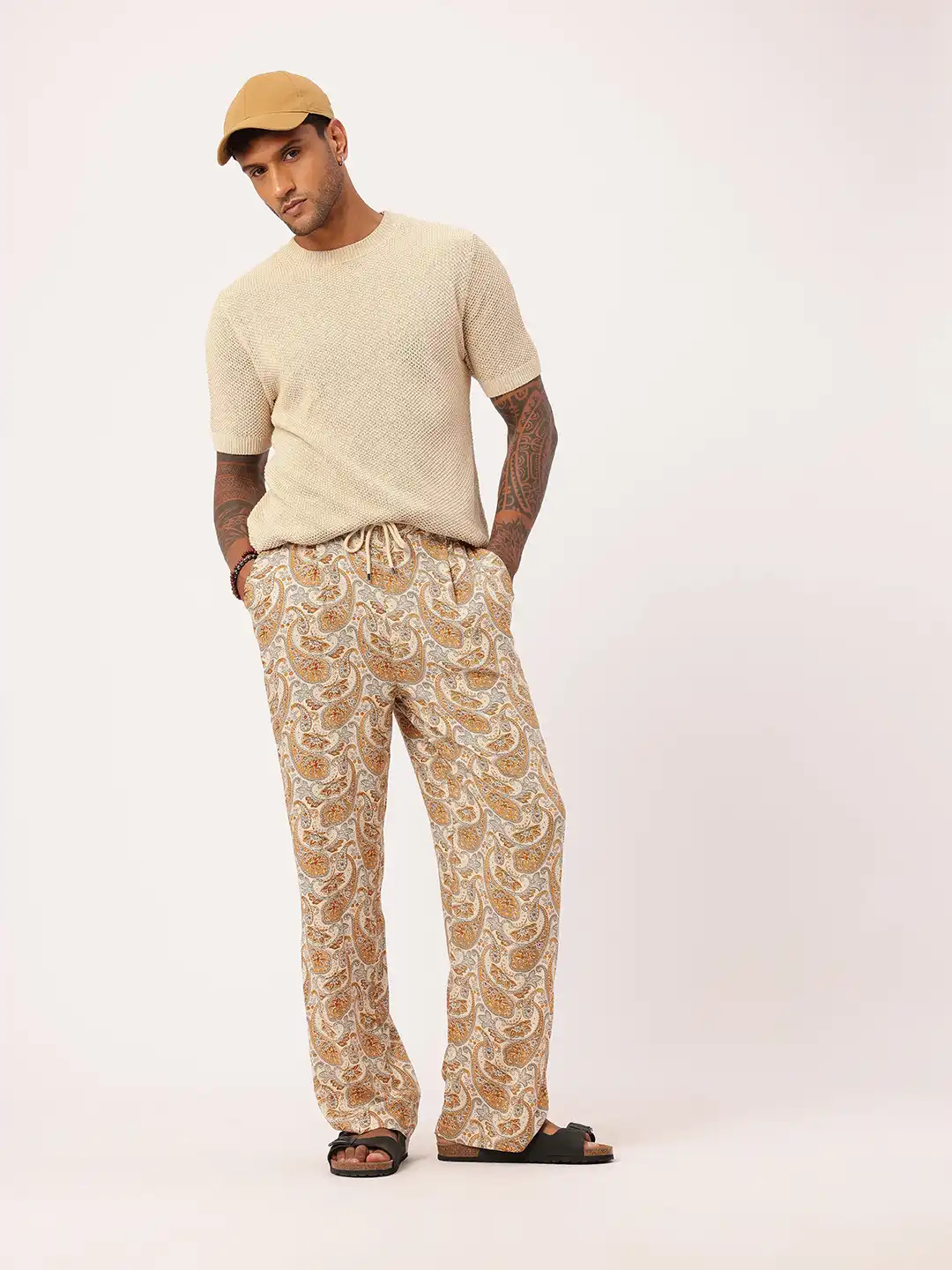 Buy Kook N Keech X fwd Men Paisley Printed Relaxed Fit Trousers