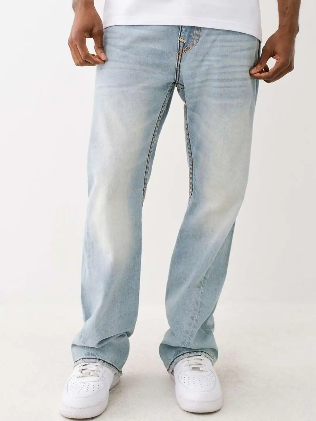 Buy True Religion Super T Joey Flare Fit Mid-Rise Washed Jeans