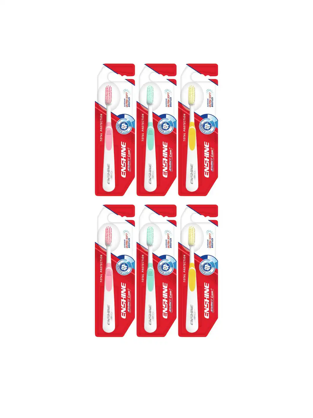 Buy ENSHINE Set of 6 Advance Clean Plus Toothbrush with Ultra Soft