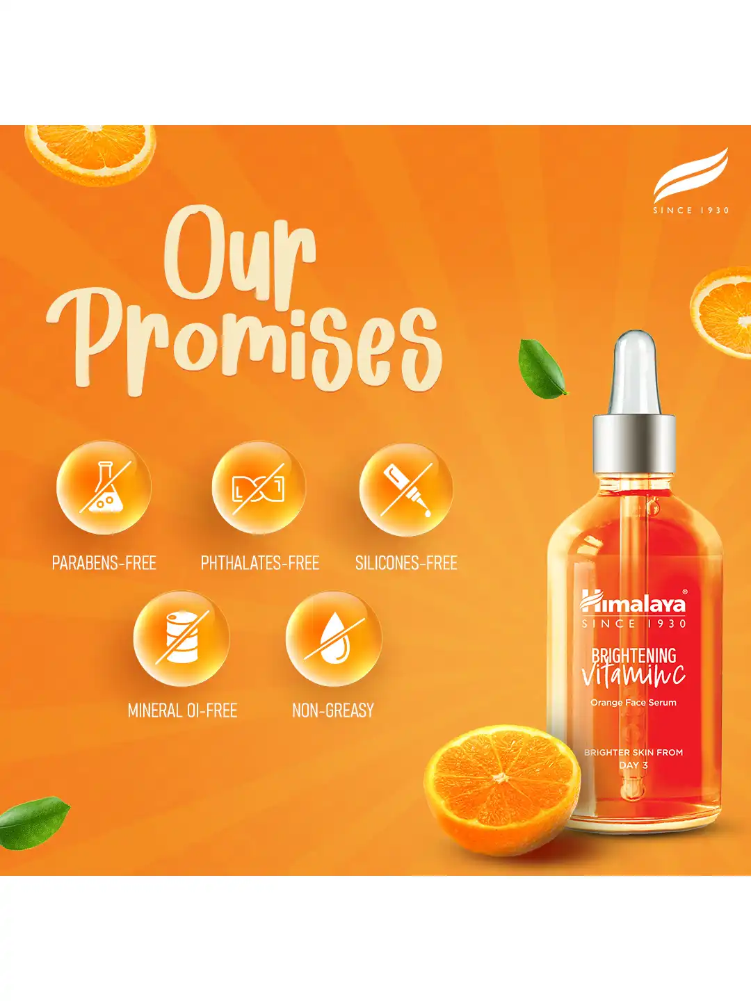 Buy Himalaya Brightening Vitamin C Orange Face Serum with 
