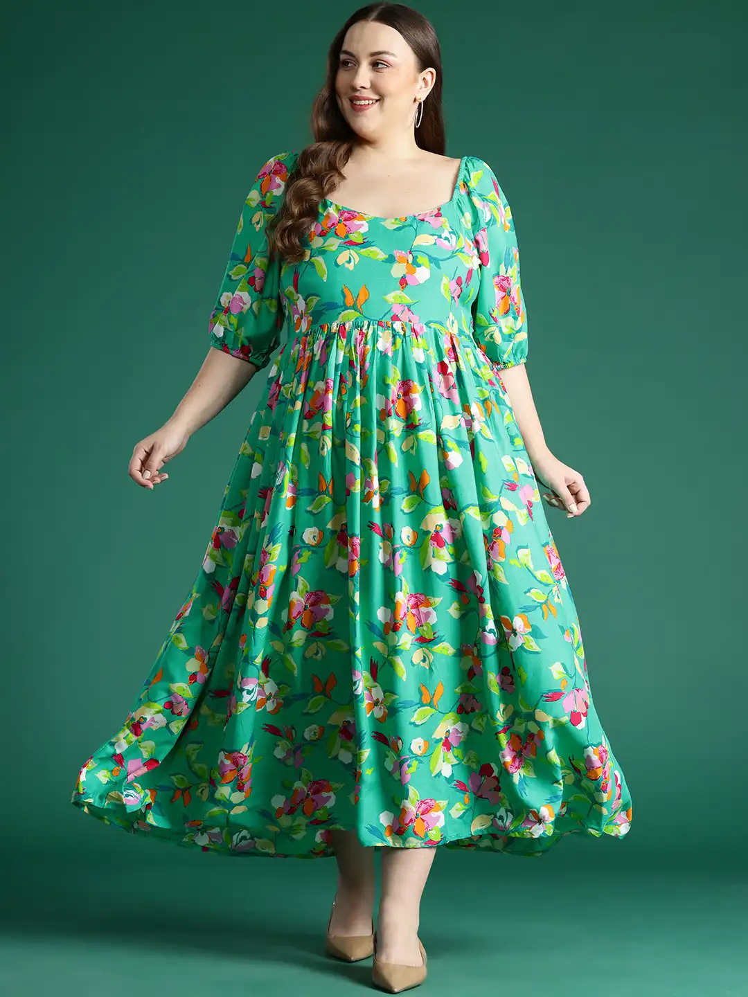 dressberry women floral embroidered fit and flare midi dress reviews Sophia Embroidered Midi Dress