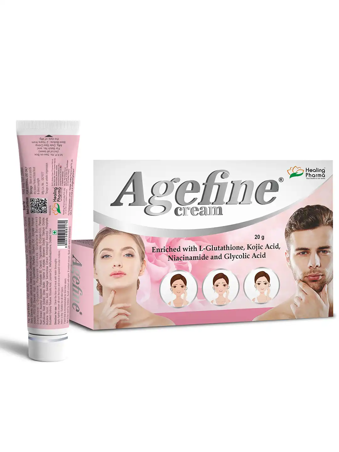 glutathione agefine cream Niacinamide Glycolic Acid Cream Healing Pharma Agefine Face Cream
