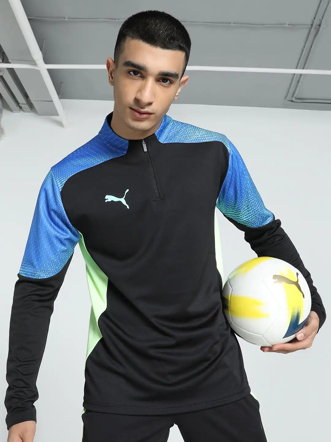 Buy Puma Men individualFINAL Quarter-Zip Football dryCELL Jersey