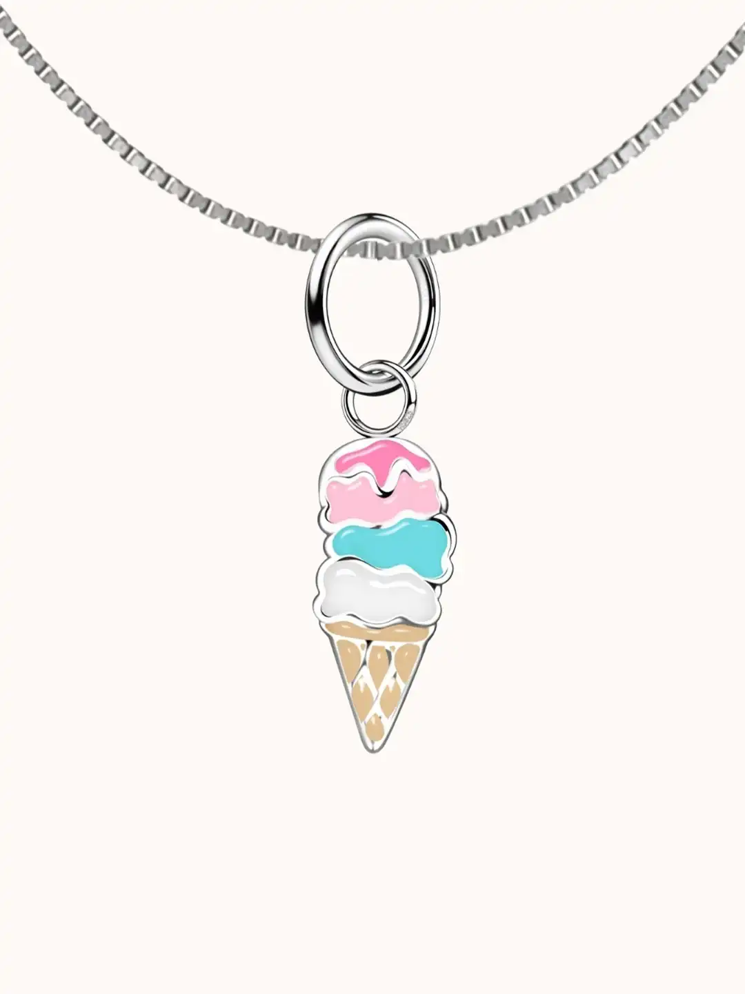 Buy HighSpark Girls Three layers Ice Cream Cone-Shaped Pendant