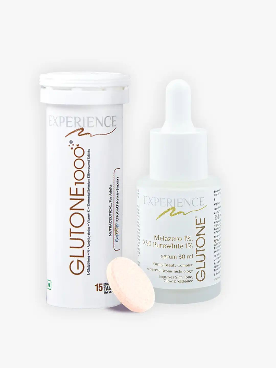 Buy GLUTONE Set Of Glutone 1000 Effervescent 15 Tablets and Glutone Serum  30ml - Skin Supplements for Unisex 31225120 | Myntra