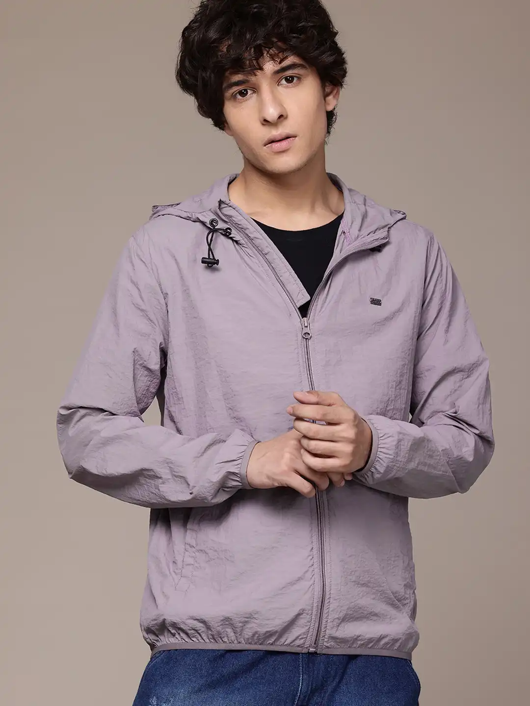 Buy The Roadster Lifestyle Co. Mock Collar Hooded Tailored Jacket