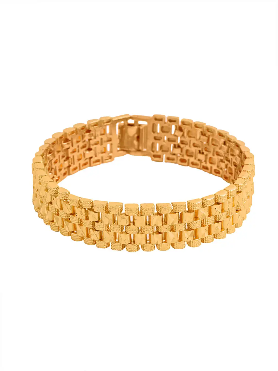 Buy Yellow Chimes Gold-Plated Link Bracelet - Bracelet for Men