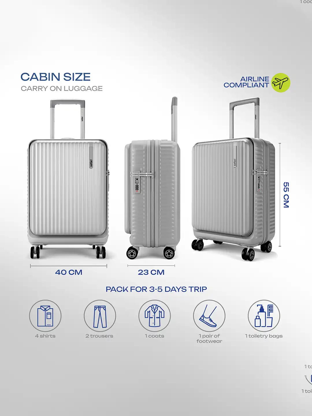 Buy Safari Select Recoil Silver Cabin with laptop Compartment and