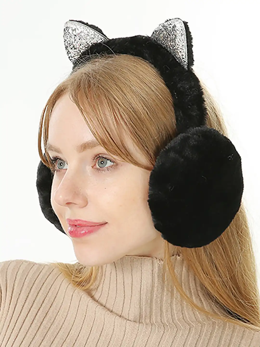 Buy SYGA Unisex Winter Cat Ear Design Foldable Ear Muffs