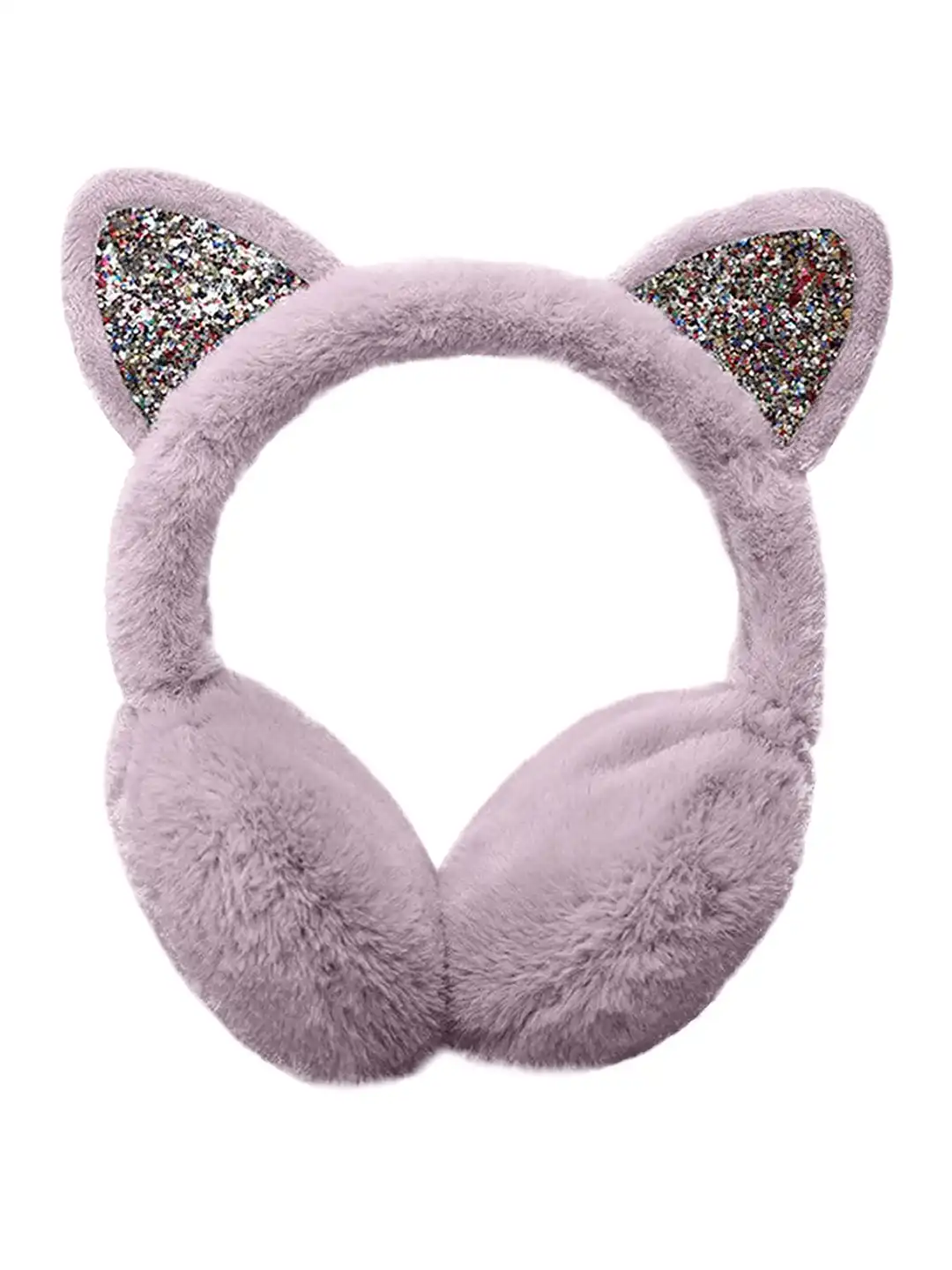 Buy SYGA Women Cat Ear Design Sequined Winter Ear Muffs - Headband
