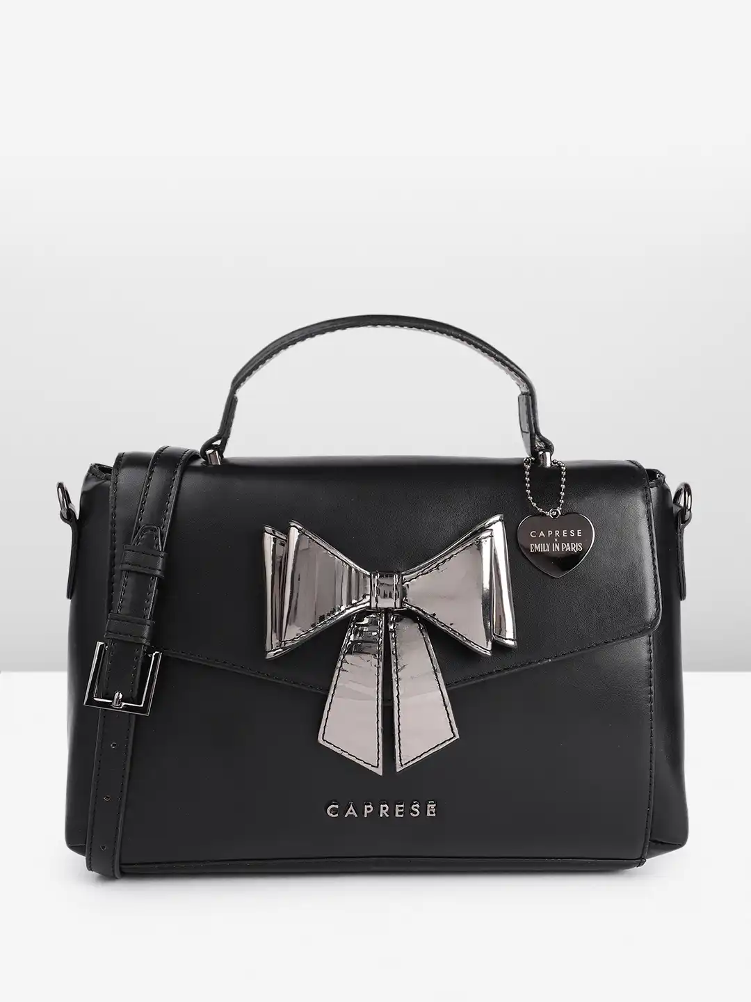 Buy Caprese Mindy Women Black Small Satchel Bag - Handbags for